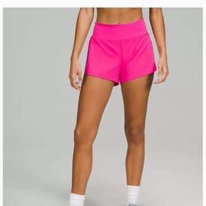 NWT 🍋Lululemon Sonic Pink Speed Up High Rise Lined 4” Shorts 6